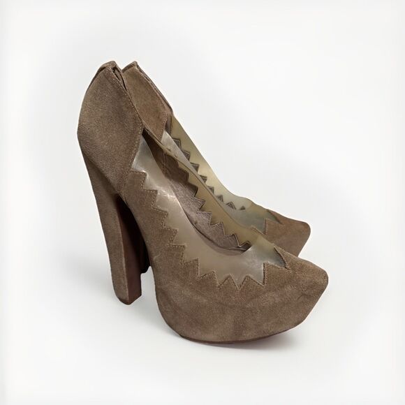 JEFFREY CAMPBELL womens shoes  Tan size 6M stilettos - Picture 1 of 6